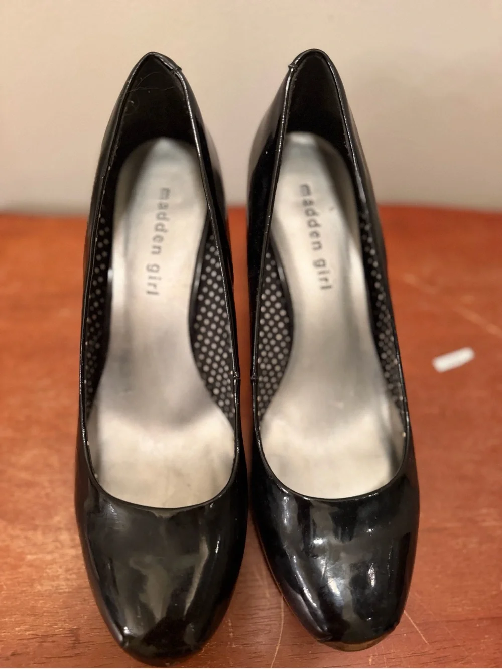 Madden Girl Black Patent High Heel Pumps
